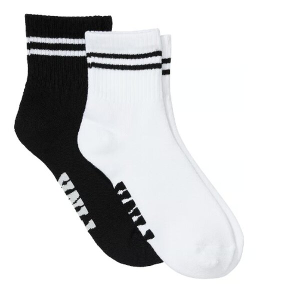 PINK QUARTER SOCK 2 PACK - Picture 1 of 1